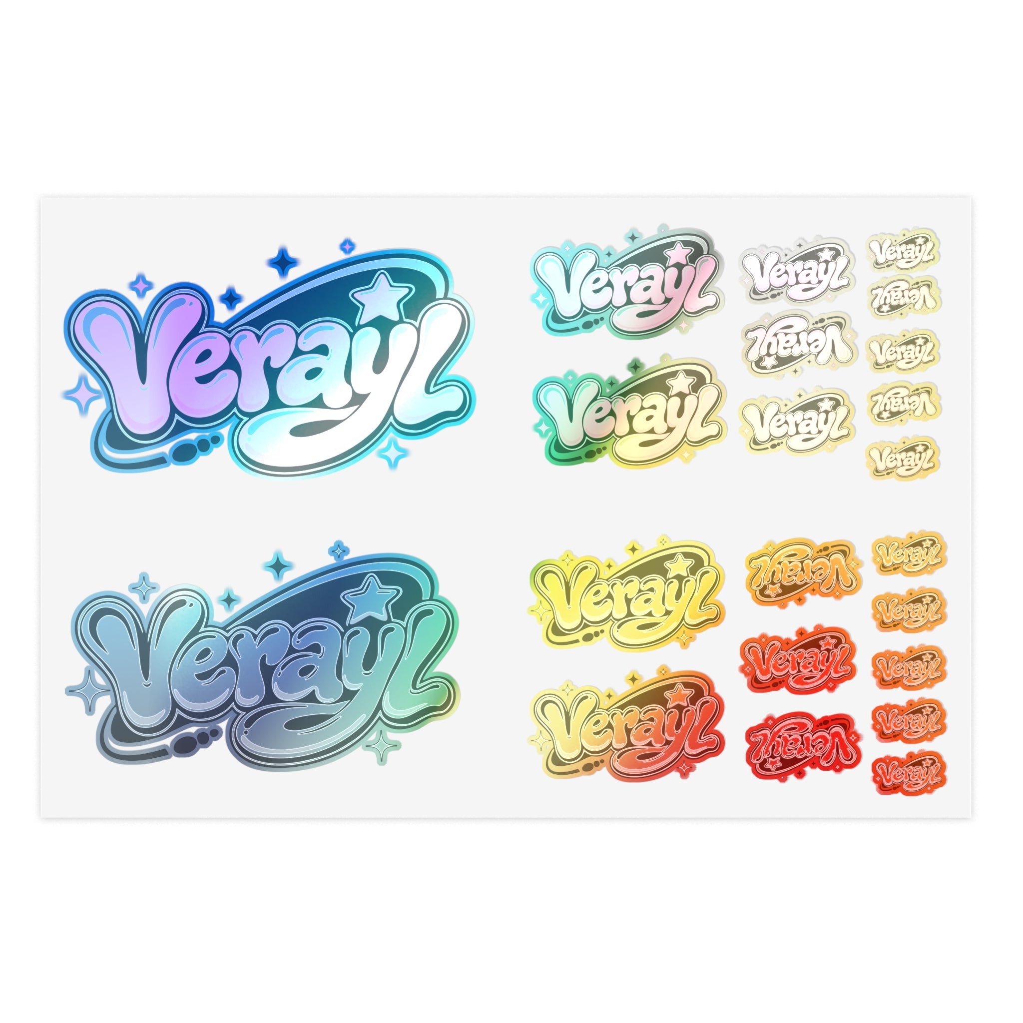Verayl Bubble Logo Sticker Sheet