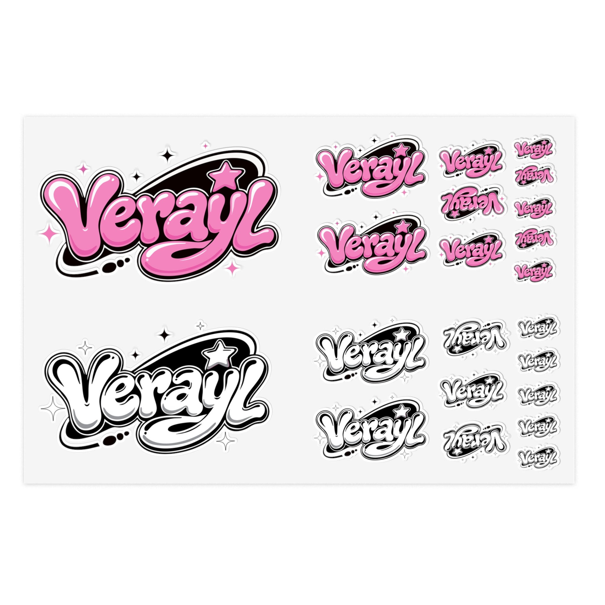 Verayl Bubble Logo Sticker Sheet